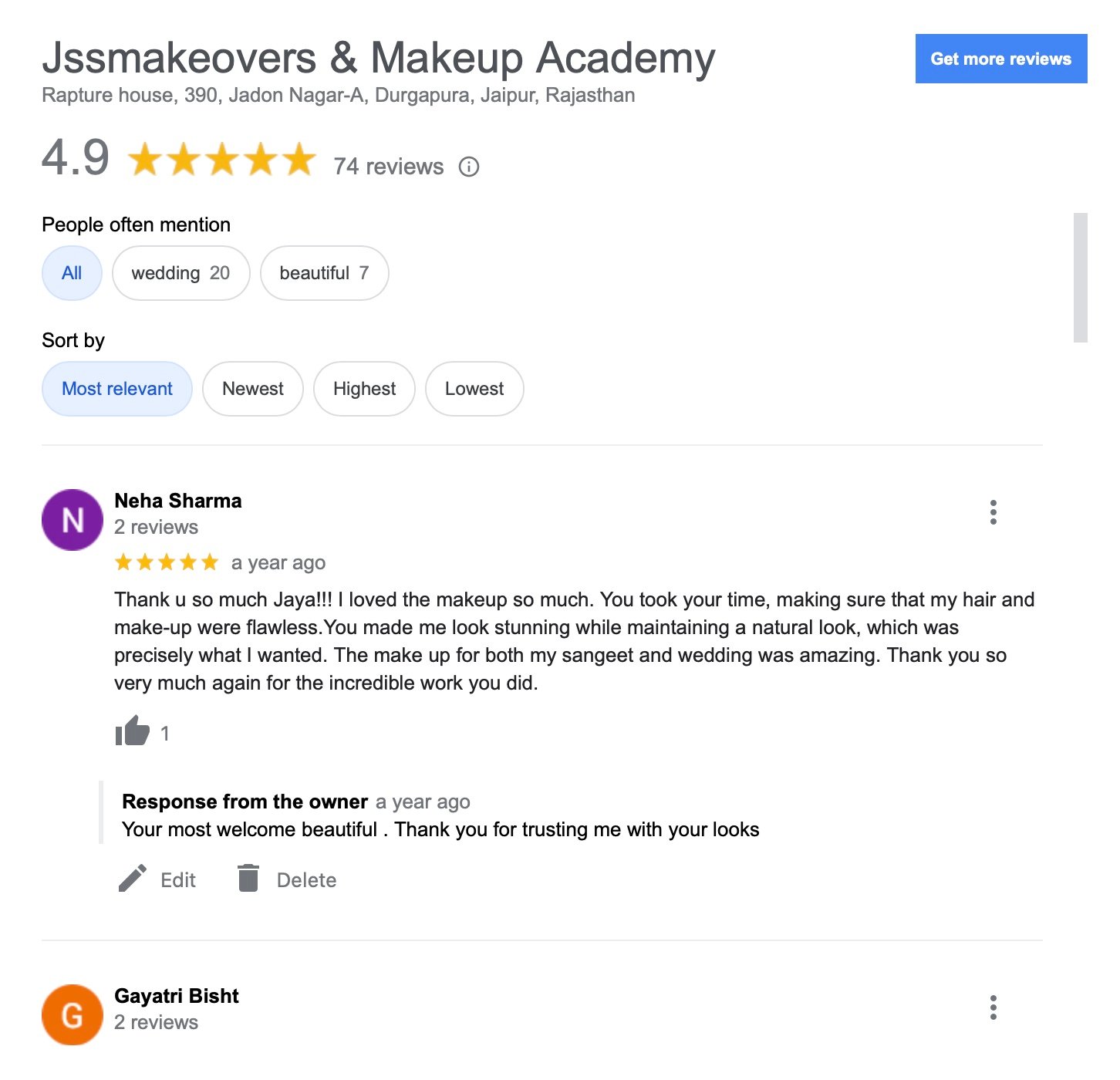 JSSMAKEOVERS AND MAKEUP ACADEMY